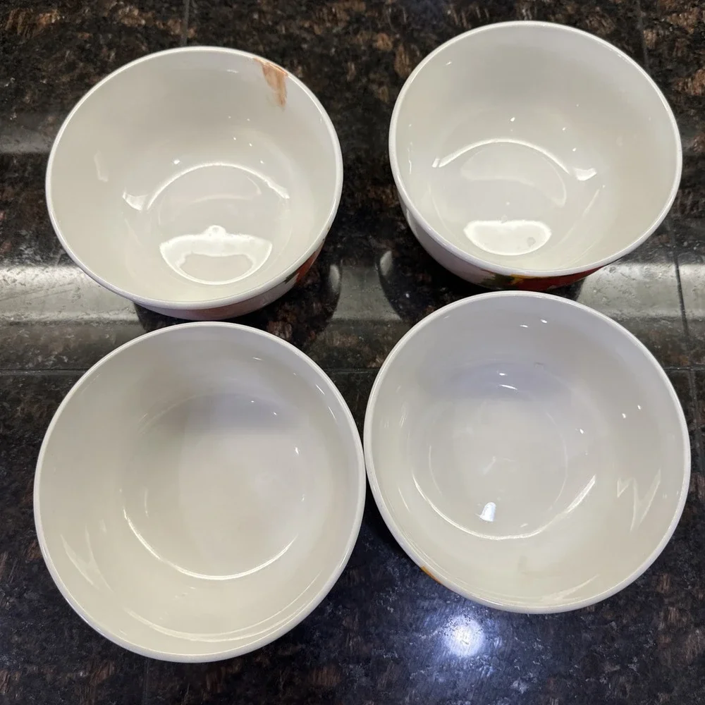 12 pieces Royal Norfolk Autumn Leaves Acorn Bowls, plates,‎ cups Thanksgiving